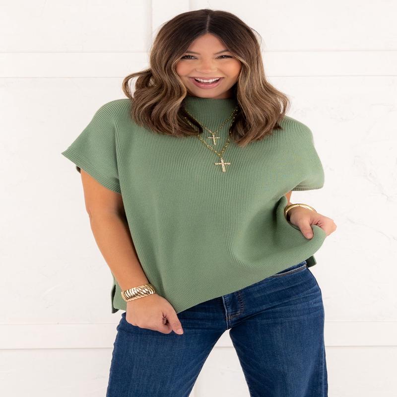 Clear Skies Sweater - Sage - FINAL SALE