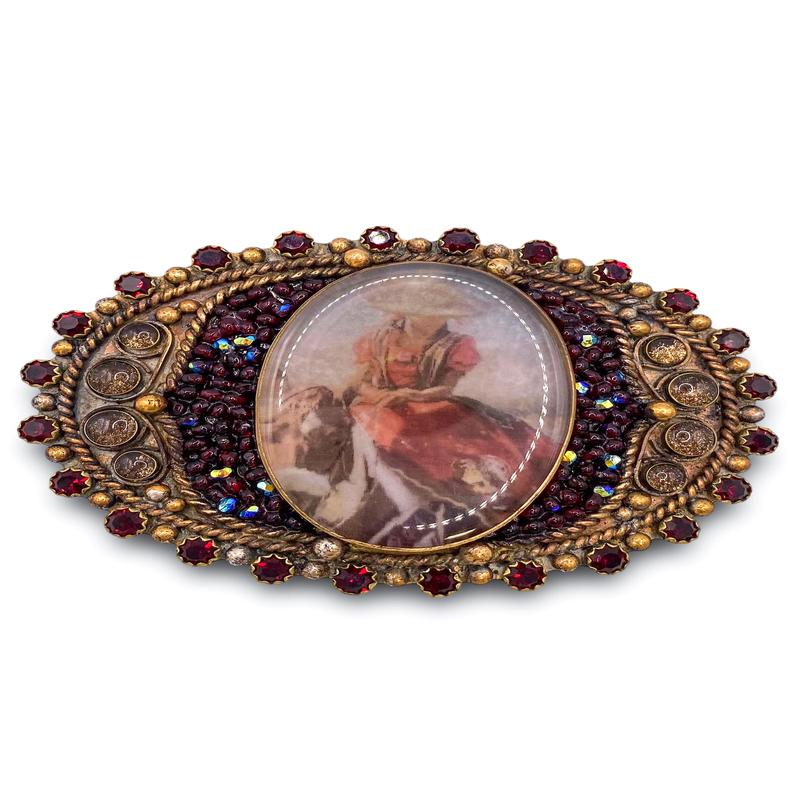 Goddess Image Buckle - Cowgirl Garnet | Virgins Saints & Angels - FINAL SALE
