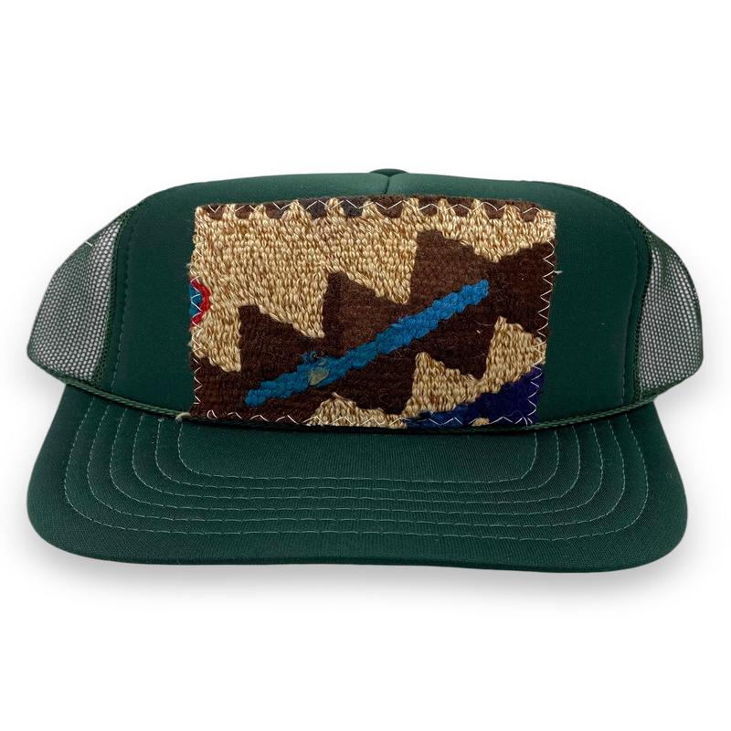 Kilim Trucker Hat - Dark Green 4