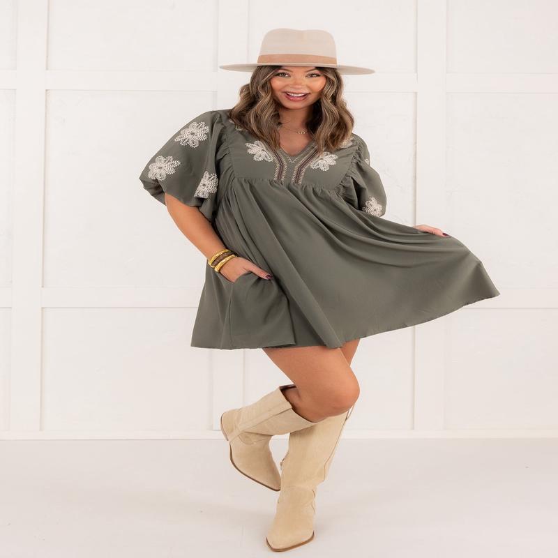 Olive Branch Dress