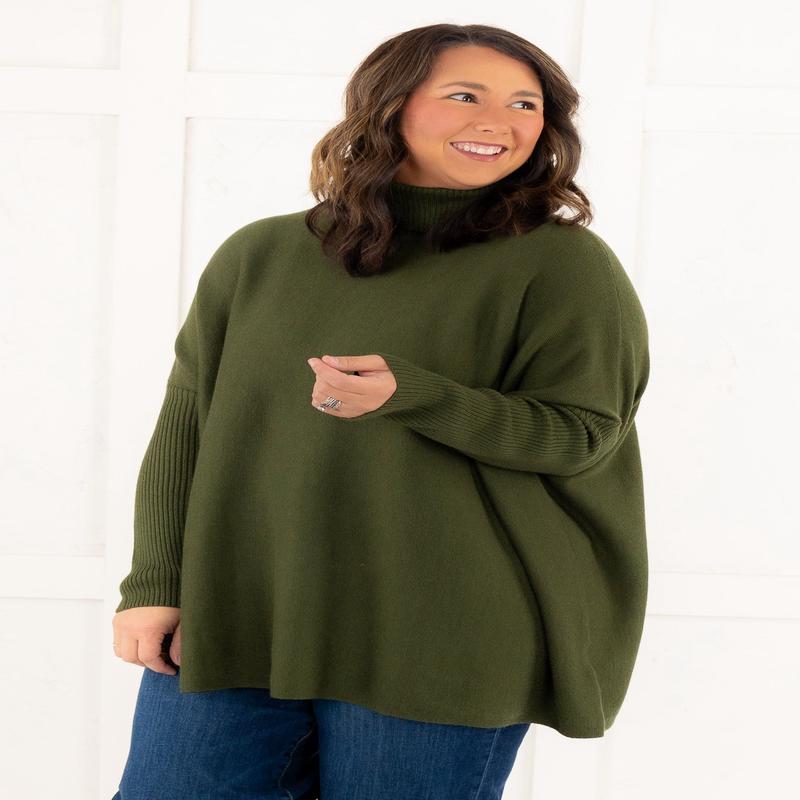See You Coming Sweater - Rifle Green - FINAL SALE