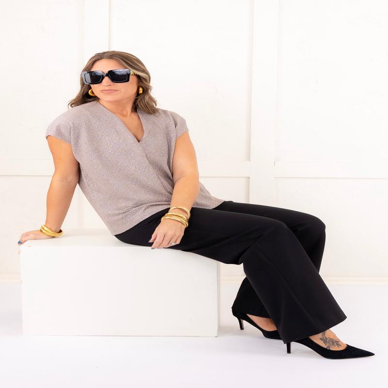 Starry Night V-Neck Top - FINAL SALE