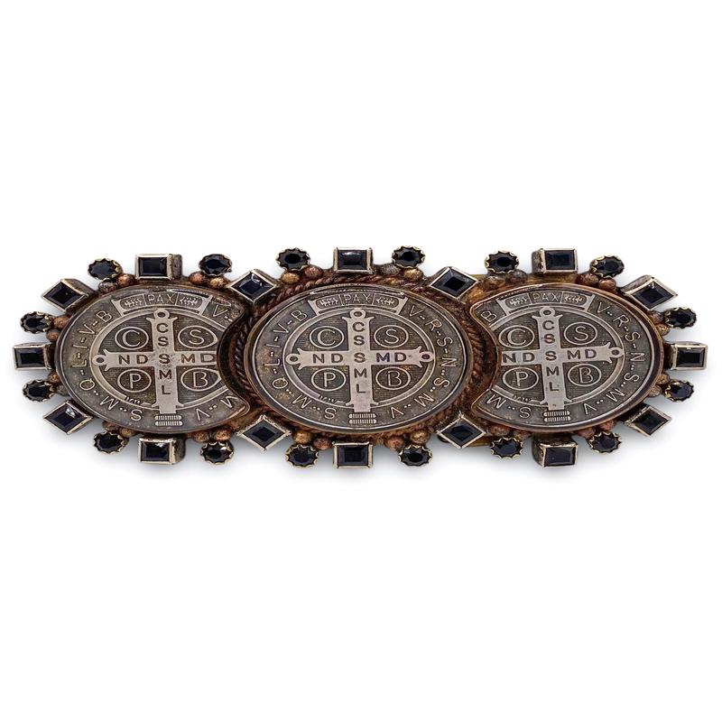Triple San Benito Buckle - Jet | Virgins Saints & Angels | RESTOCK