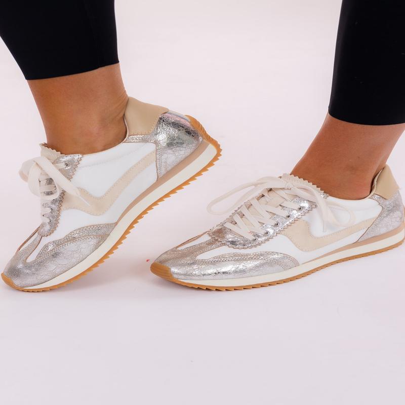 B.NTCD Sneaker - Silver Nylon  | Dolce Vita - FINAL SALE