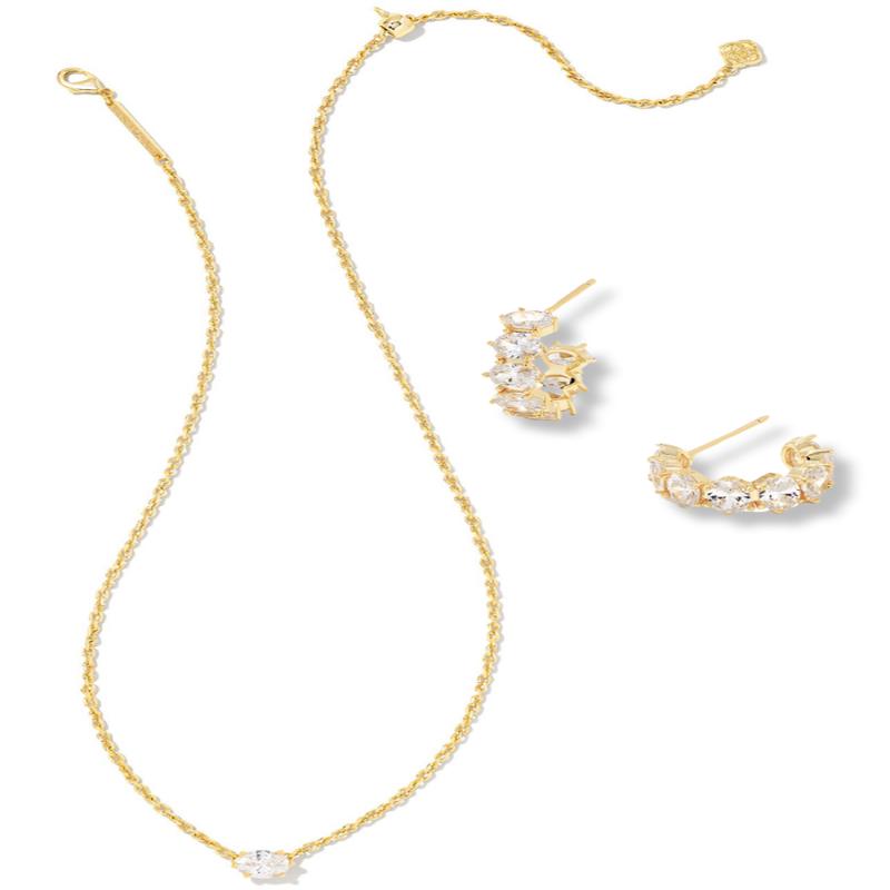 Cailin Crystal Gift Set - Gold White Crystal | Kendra Scott