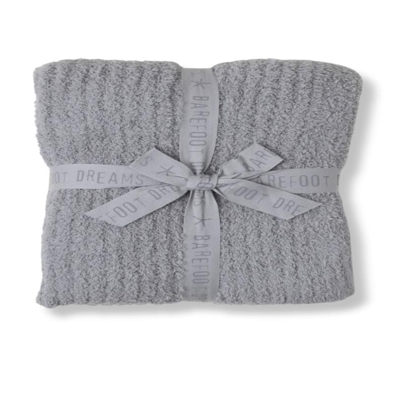 Cozychic Ribbed Throw - Dove Grey | Barefoot Dreams