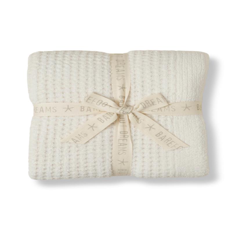 Cozychic Waffle Throw - Cream | Barefoot Dreams