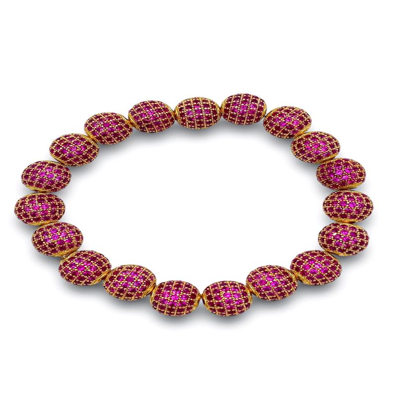 DOORBUSTER -Pave The Way Mini Bracelet - Fuchsia | Virtue