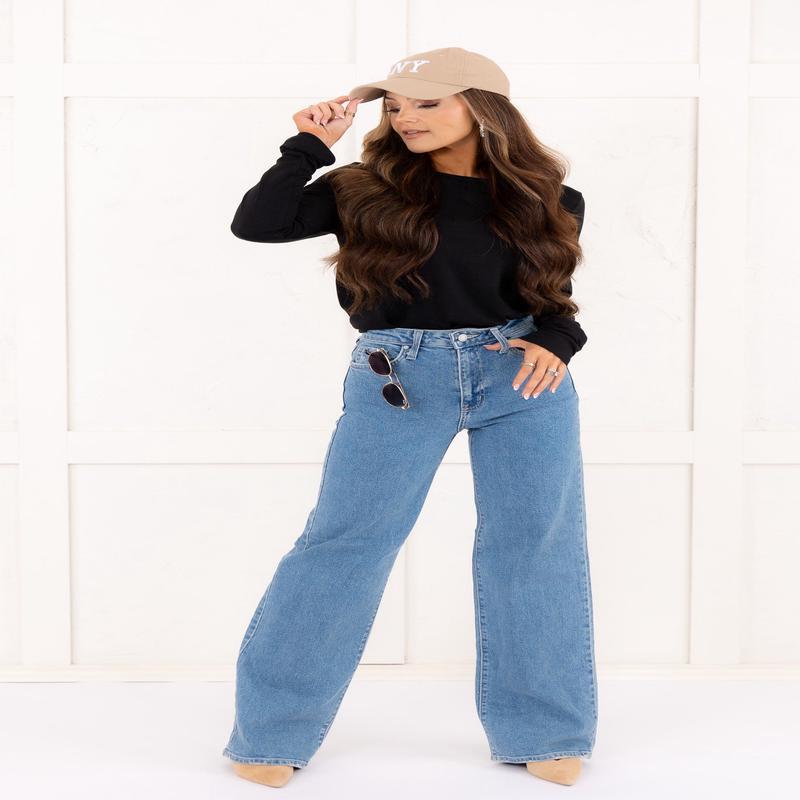 Falling Forward Wide Leg Jean - FINAL SALE
