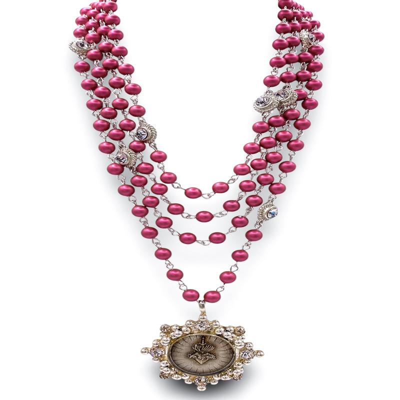 Magdalena 6mm Necklace - Silver Cloister Sacred Heart Pendant | Virgins Saints & Angels