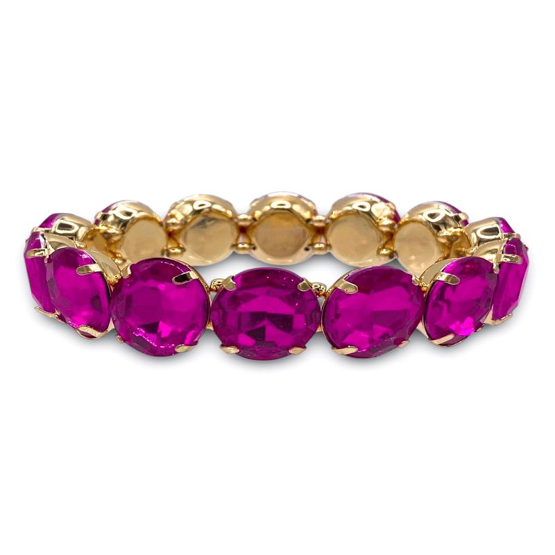 On The Top Bracelet - Fuchsia