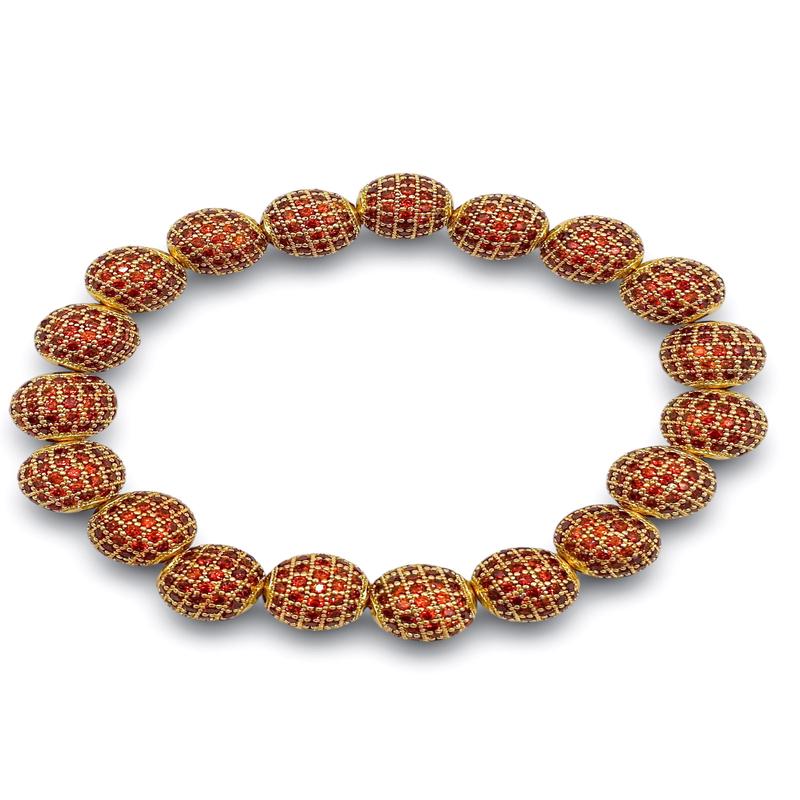 Pave The Way Mini Bracelet - Red | Virtue - FINAL SALE
