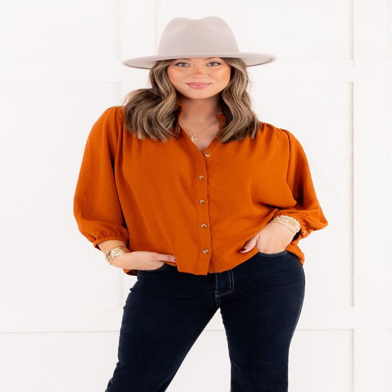 Piece Of My Heart Top - Toffee - FINAL SALE