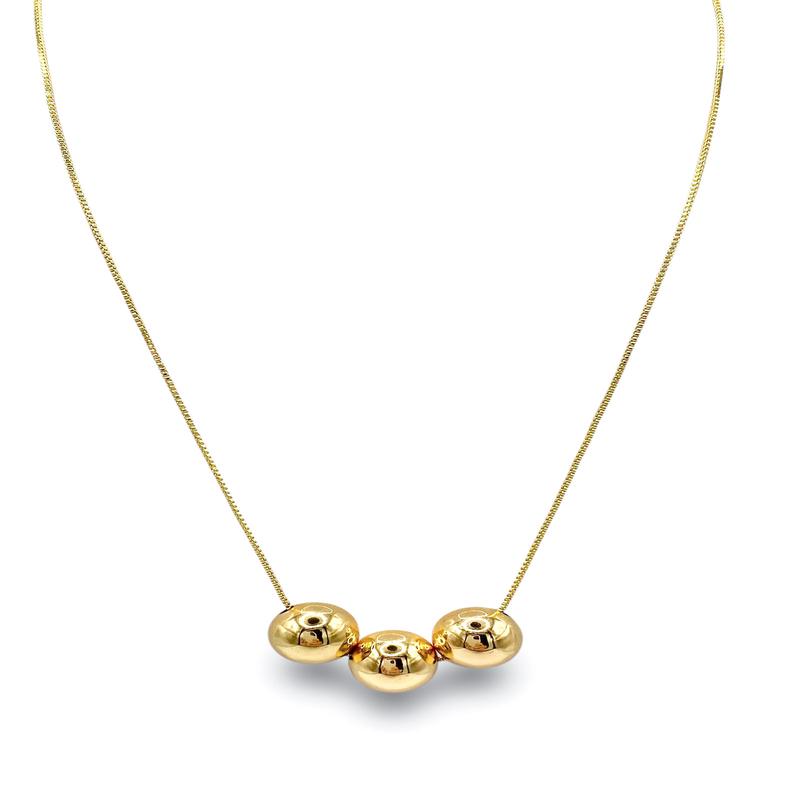 Treasure Jewels Triple Fireball Necklace