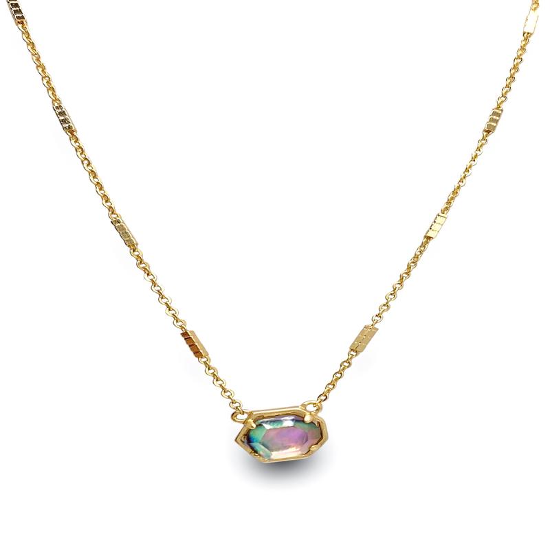 DOORBUSTER - Mabel Necklace - Gold Abalone Shell | Kendra Scott