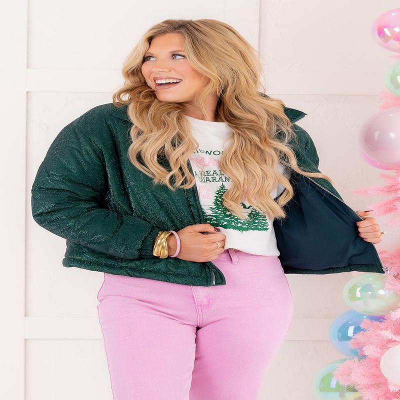 Green Isle Puffer Jacket | Molly Bracken - FINAL SALE