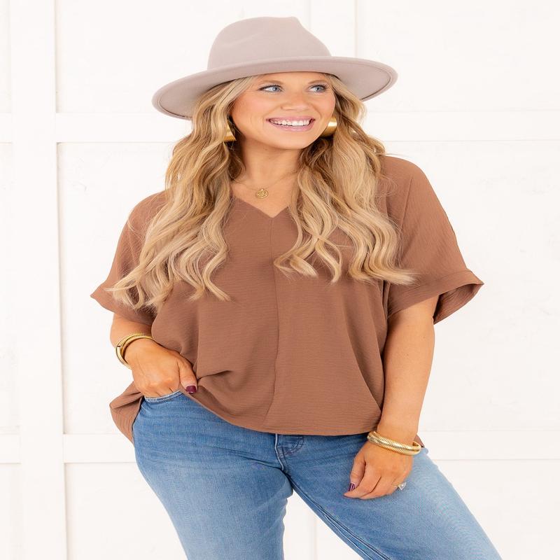 Haley Top - Coco - FINAL SALE