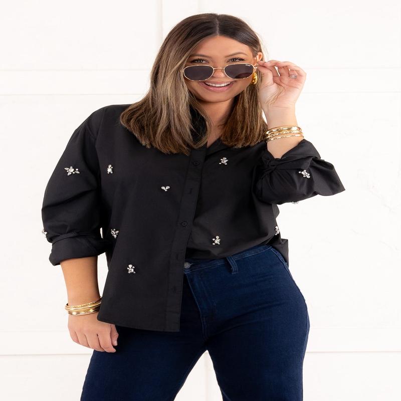 It's Glamorous Top - Black - FINAL SALE