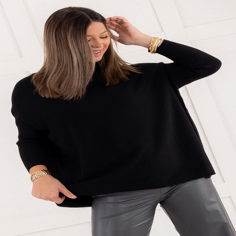 See You Coming Sweater - Black - FINAL SALE