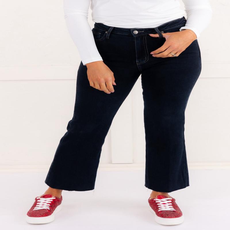 Sicily Scissor Cut Hem Jean - Indigo - FINAL SALE