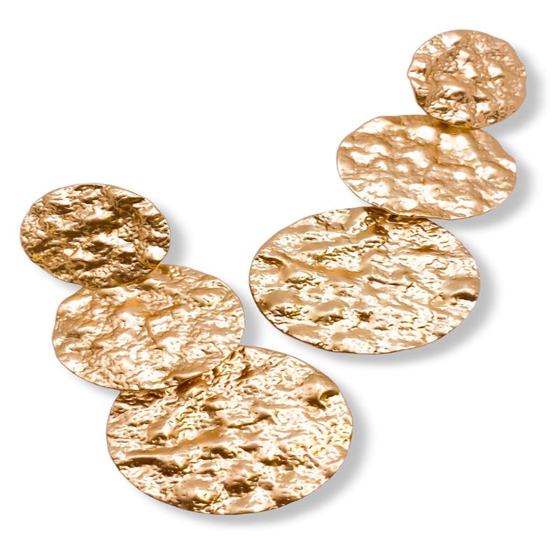 Too Much To Handle Earring - Matte Gold - FINAL SALE