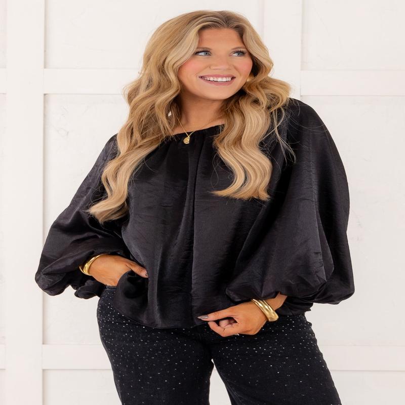 Another Glance Top - Black - FINAL SALE