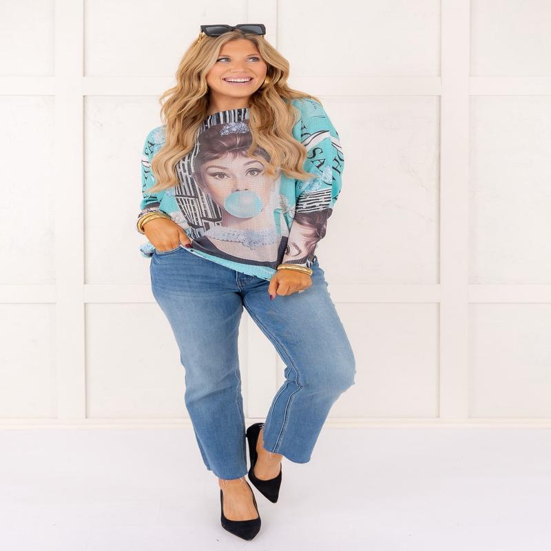 Audrey Printed Sweater - FINAL SALE