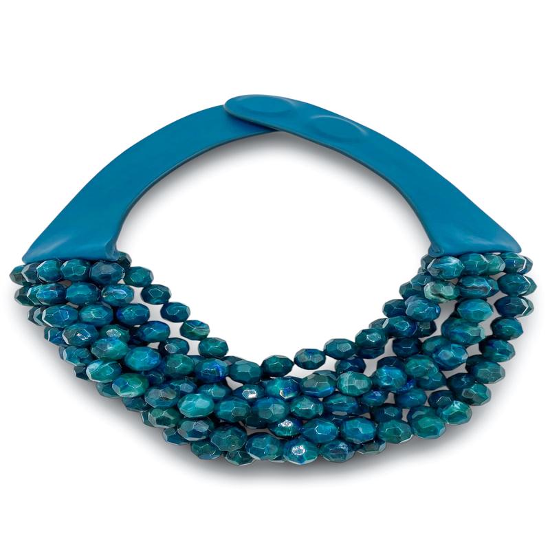 Bella Necklace - Marble Teal | Fairchild Baldwin