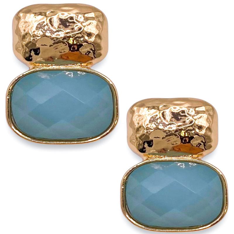 Full Moment Lt. Blue Earrings - FINAL SALE