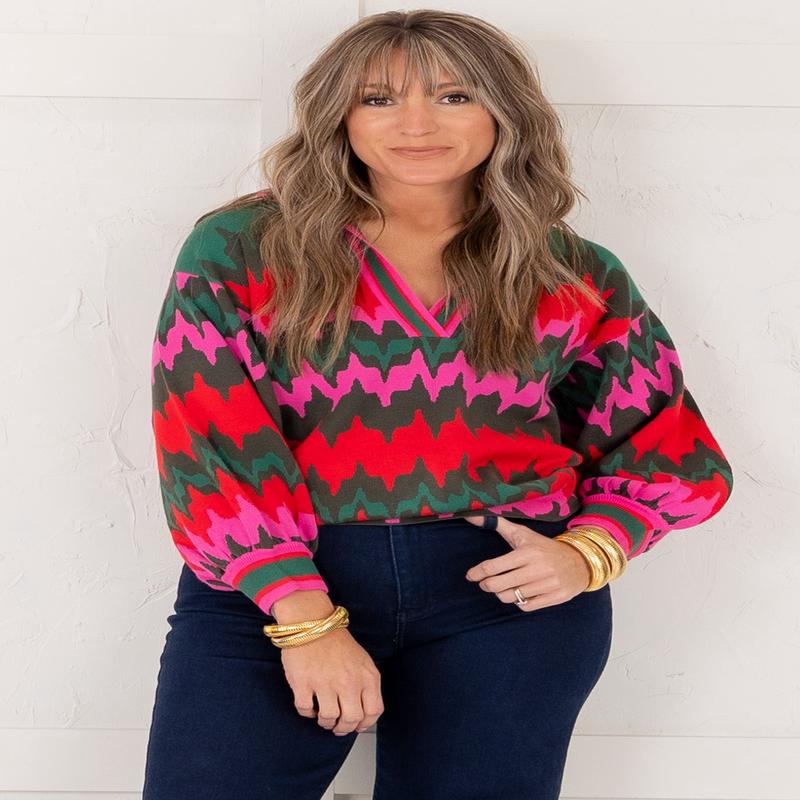 Lolli Sweater - Ruby Ripple | Emily McCarthy - FINAL SALE