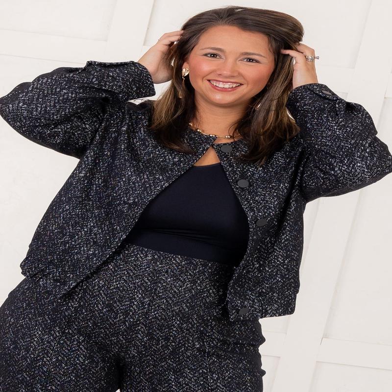 Ponte Bomber Herringbone Jacket | SPANX - FINAL SALE