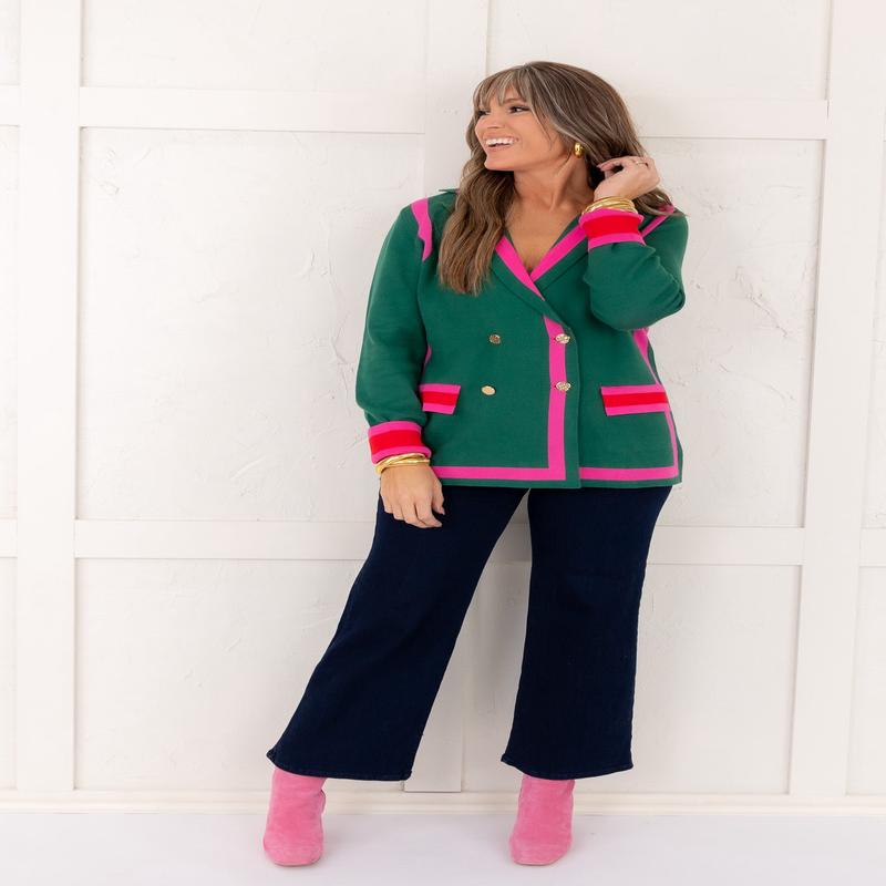 Sloane Sweater Blazer - Jellybean | Emily McCarthy - FINAL SALE