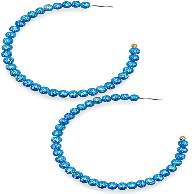 So Delightful Hoops - Aqua - FINAL SALE