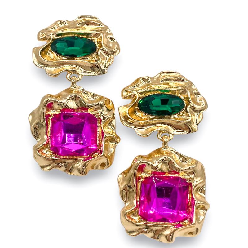 Blissful Thinking Earrings - Fuchisa