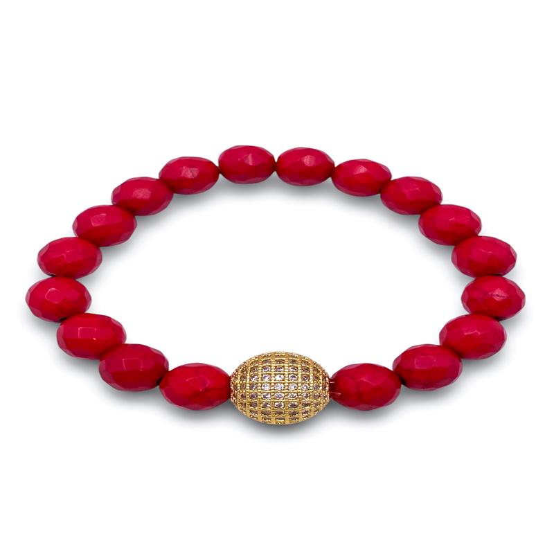 Brave Enough Bracelet -  Red - FINAL SALE