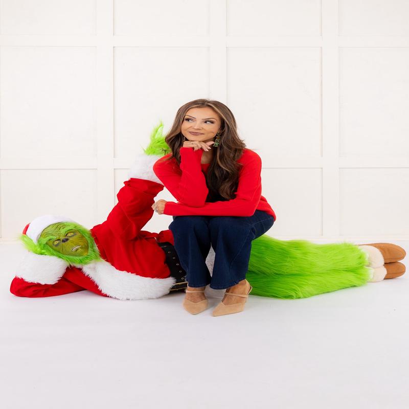 Deck The Halls Long Sleeve Sweater - Red