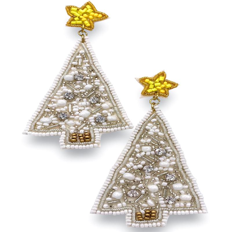DOORBUSTER - Merry Up Earrings - White