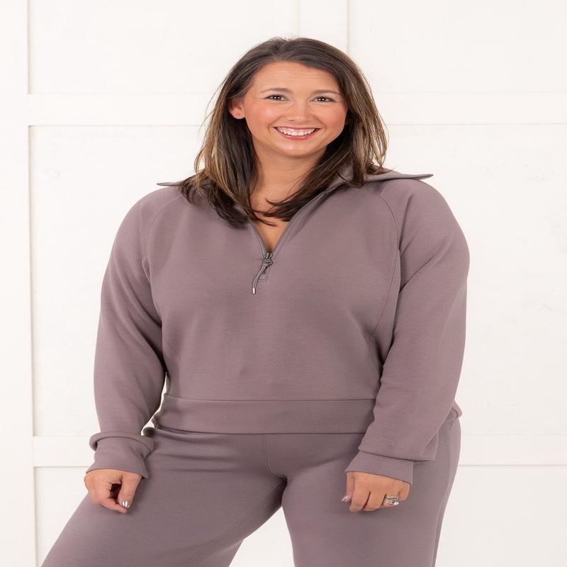 DOORBUSTER SPANX AirEssentials Smoke Half Zip