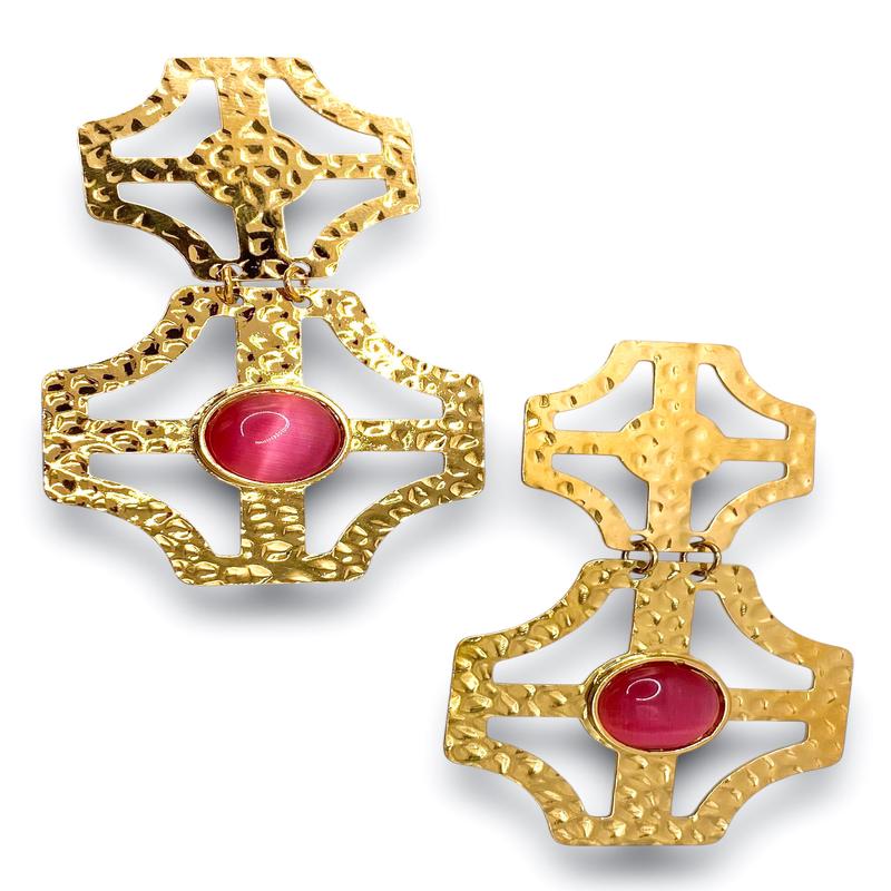 DOORBUSTER - Stacey Earring - Rose Pink | Treasure Jewels