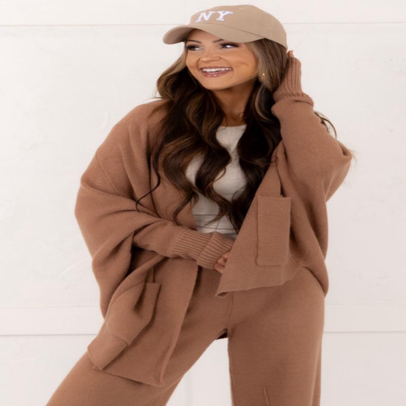 Full Comfort Cardigan - Latte - FINAL SALE