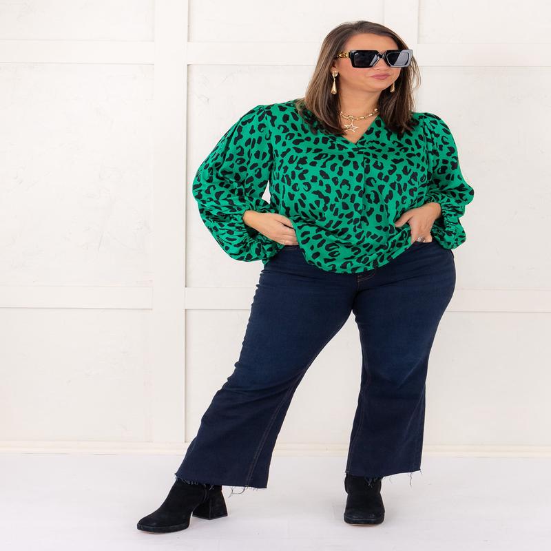 Harper Animal Print Long Sleeve Top - FINAL SALE