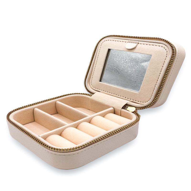 Leather Jewelry Case - Ivory | Simply Southern