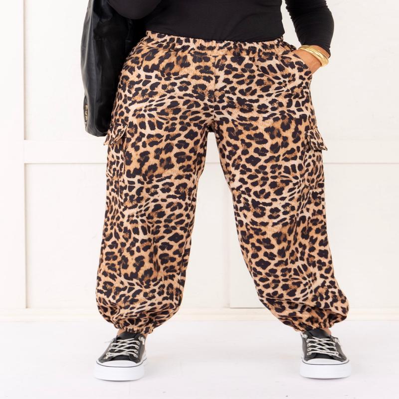 Leave It To Me Animal Print Pant - FINAL SALE