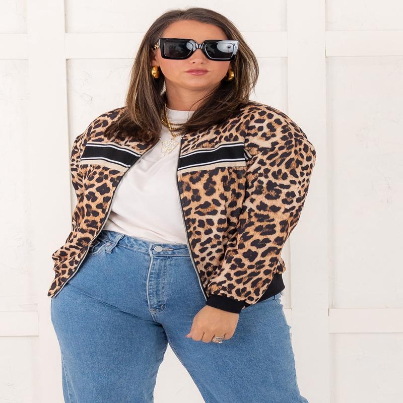 Leave It To Me Zip Animal Jacket - FINAL SALE