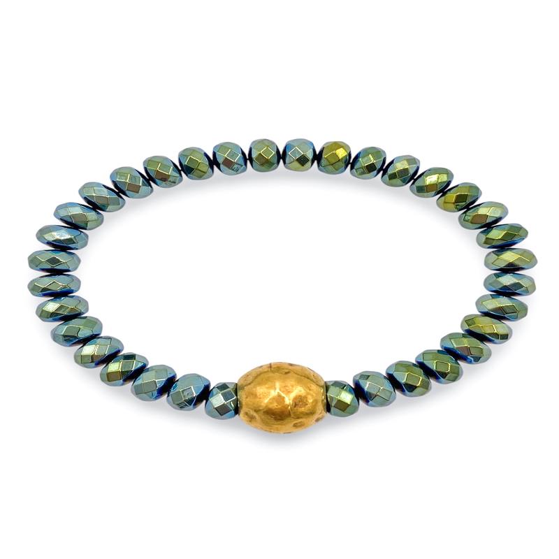 Rolling Away Bracelet- Spruce Hematite | Virtue