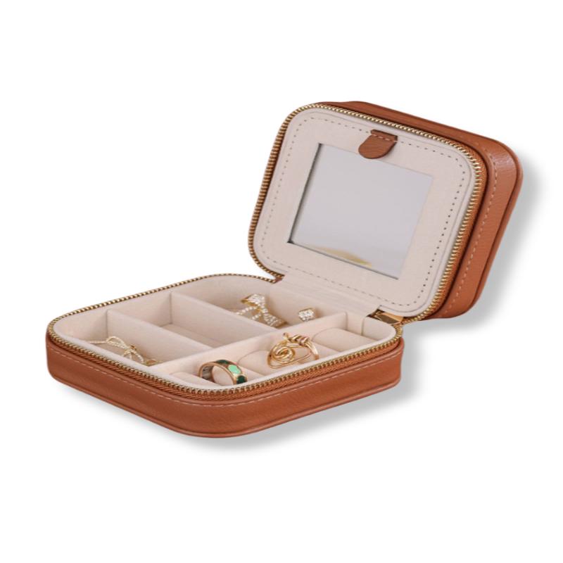 Simply Southern Leather Cocoa Jewelry Case
