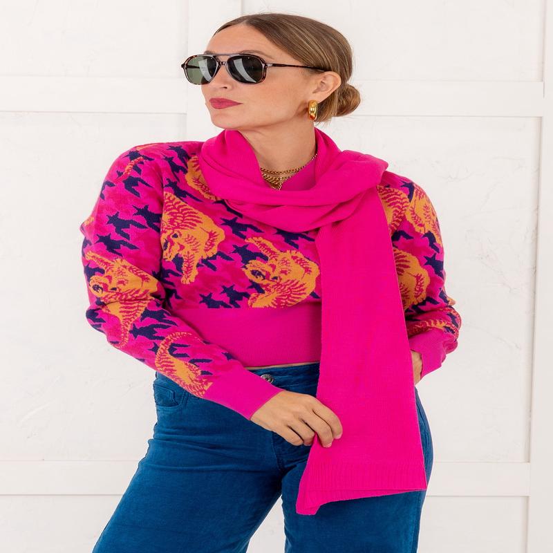 Solid Choice Scarf - Fuchsia - DOORBUSTER