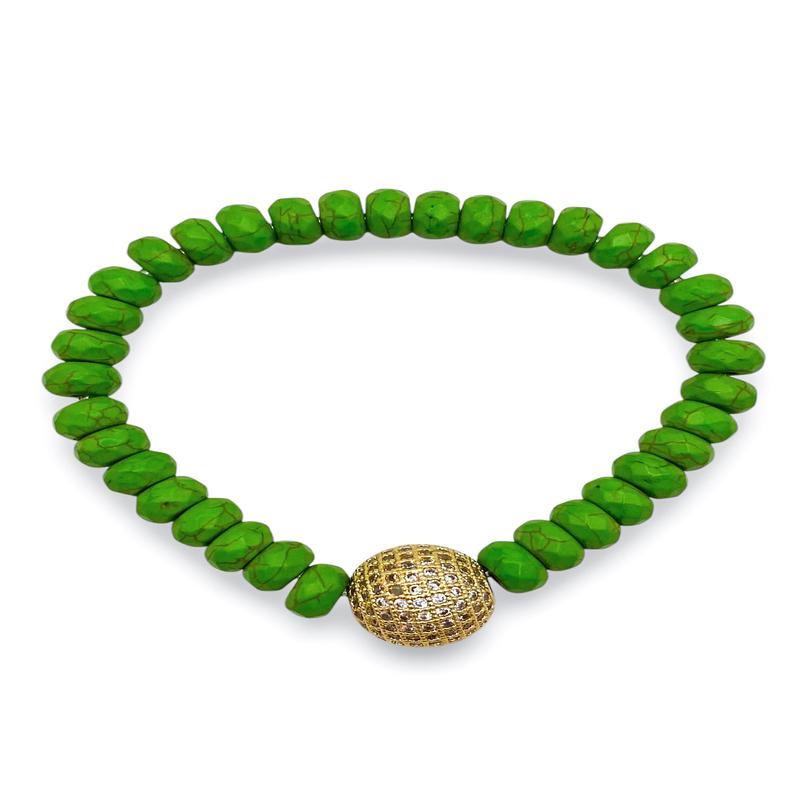 Very Pleased Bracelet - Lime Green | Virtue - SALE
