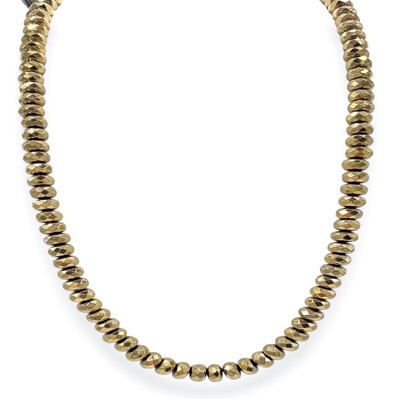Virtue Down To Earth Gold Hematite Necklace - FINAL SALE