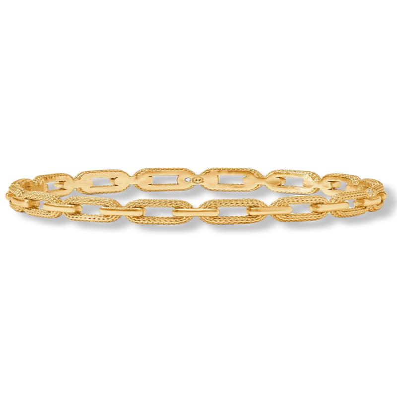 Cheval Paperclip Bangle - Medium - Gold | Julie Vos